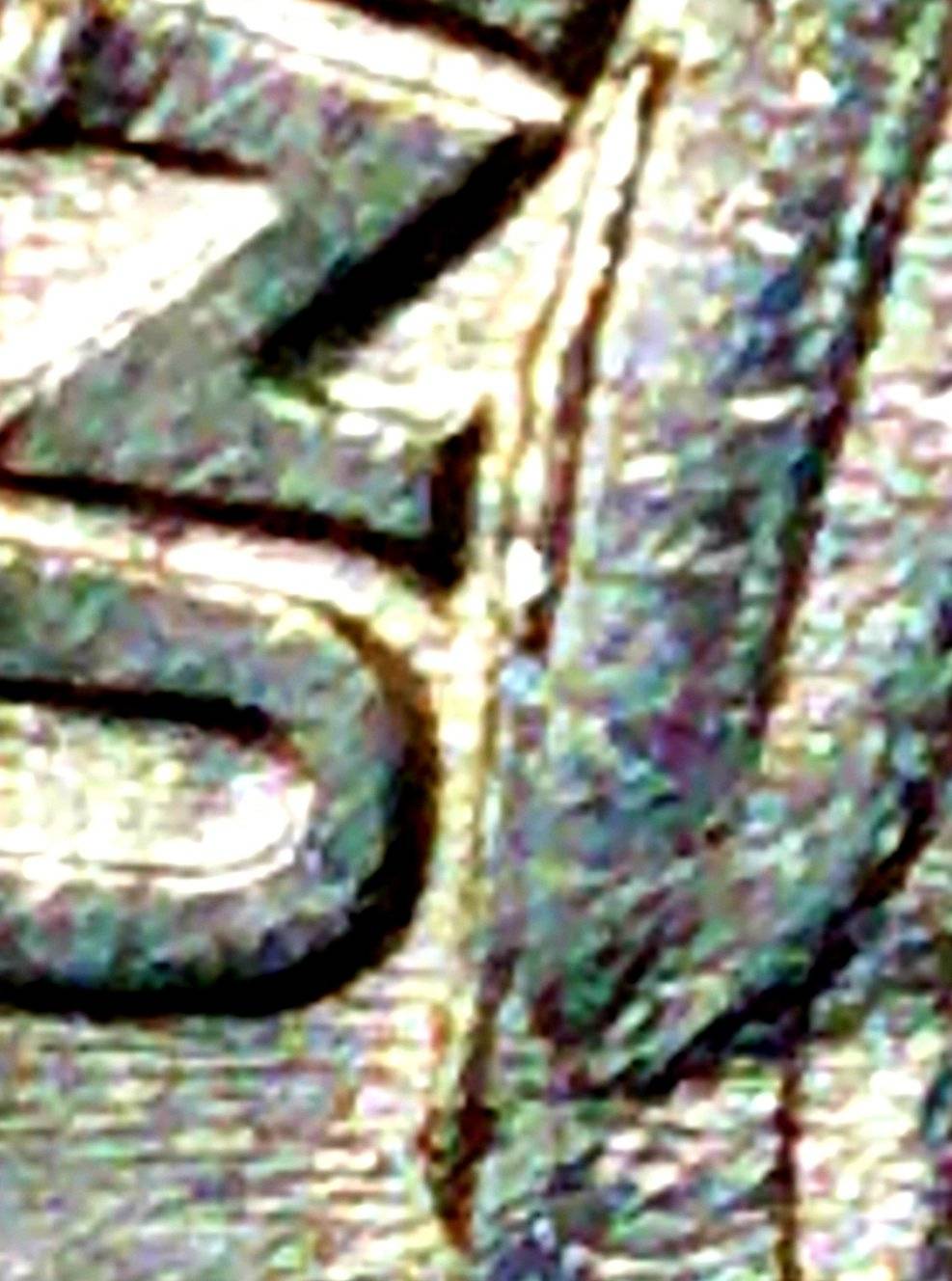 1990-P-Washington-Quarter-Interior-Die-Breaks-And-Die-Chip-At-